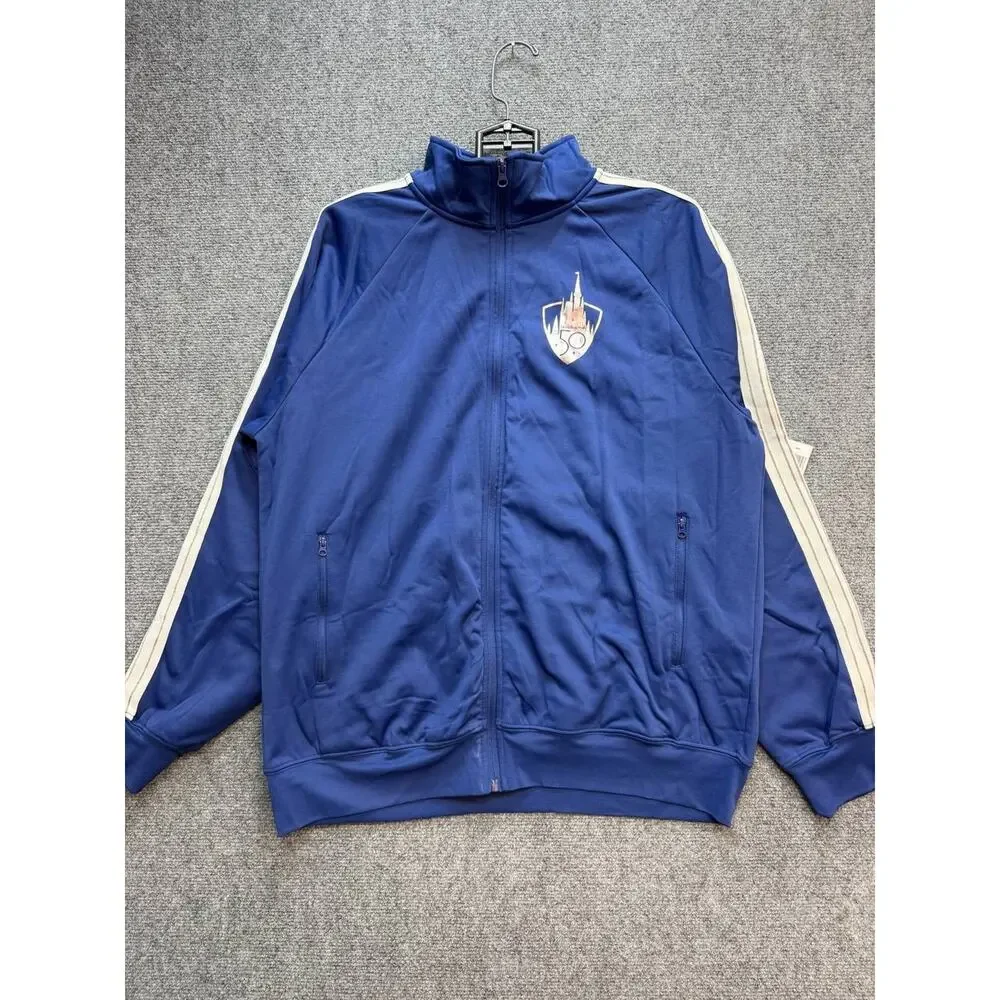 Disney Parks Women's Blue Track Suit Set Jacket L Pants M New Tags